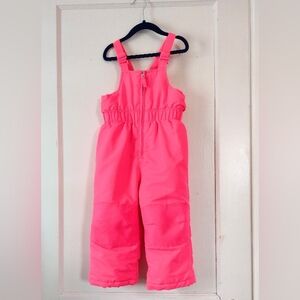 Pink Snow Overall Bibs - Healthtex 3T